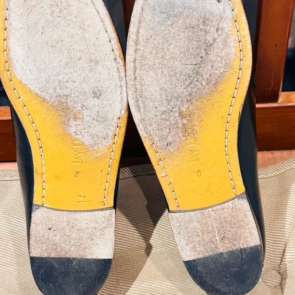 Jay Butler’s Horse Bit Black Leather Loafers with Gold Buckle. - Picture 6 of 13